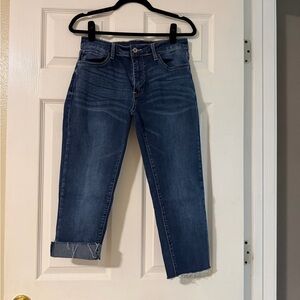 KanCan Dark Blue Ankle Crop Jeans